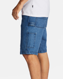 3 Union Jean Carpenter Shorts Blue ABYDS00103 Billabong