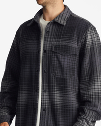 5 A/Div Furnace Flannel Shirt Grey ABYFT00101 Billabong