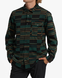 3 A/Div Furnace Flannel Shirt Green ABYFT00101 Billabong