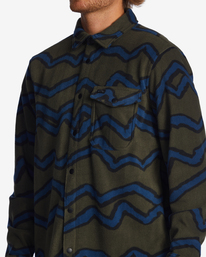 4 A/Div Furnace Flannel Shirt Green ABYFT00101 Billabong