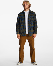 3 A/Div Furnace - Camisa de franela con botones para Hombre Verde ABYFT00101 Billabong