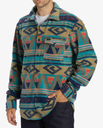 1 A/Div Furnace Flannel Shirt Blue ABYFT00101 Billabong