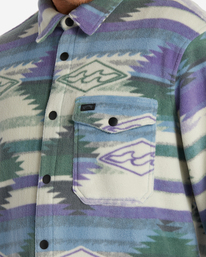 3 A/Div Furnace Flannel Shirt Blue ABYFT00101 Billabong