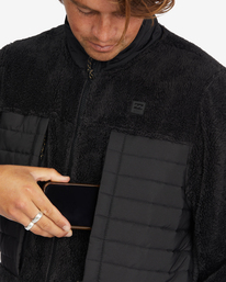 4 A/Div Glacier Mock Neck Zip-Up Jacket Black ABYFT00218 Billabong