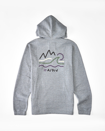 8 A/Div Compass Pullover Hoodie Grey ABYFT00222 Billabong