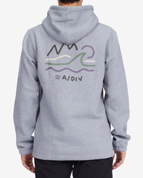 3 A/Div Compass Pullover Hoodie Grey ABYFT00222 Billabong