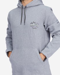 4 A/Div Compass Pullover Hoodie Grey ABYFT00222 Billabong