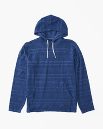 0 Flecker Jacquard Pullover Hoodie Blue ABYFT00223 Billabong