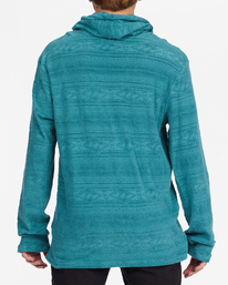 3 Flecker Jacquard Pullover Hoodie Blue ABYFT00223 Billabong