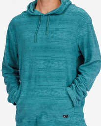 4 Flecker Jacquard Pullover Hoodie Blue ABYFT00223 Billabong