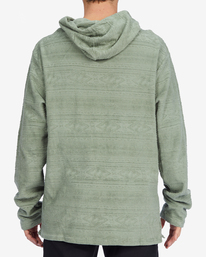 3 Flecker Jacquard Pullover Hoodie Green ABYFT00223 Billabong