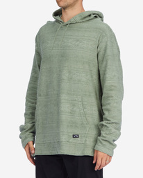 2 Flecker Jacquard Pullover Hoodie Green ABYFT00223 Billabong