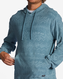 3 Flecker Jacquard Pullover Hoodie Blue ABYFT00223 Billabong