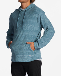 1 Flecker Jacquard Pullover Hoodie Blue ABYFT00223 Billabong