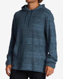 1 Flecker Jacquard Pullover Hoodie Blue ABYFT00223 Billabong