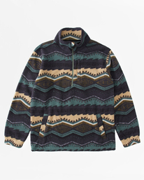 5 A/Div Boundary Half-Zip Mock Neck Pullover Green ABYFT00231 Billabong