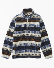 4 A/Div Boundary Half-Zip Mock Neck Pullover White ABYFT00231 Billabong