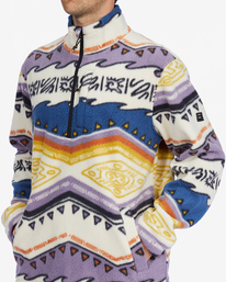 4 A/Div Boundary Half-Zip Mock Neck Pullover Beige ABYFT00231 Billabong