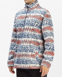 3 A/Div Boundary Half-Zip Mock Neck Pullover Blue ABYFT00231 Billabong