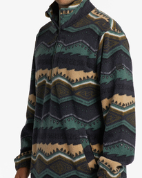 3 A/Div Boundary Half-Zip Mock Neck Pullover Green ABYFT00231 Billabong