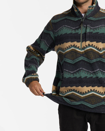 4 A/Div Boundary Half-Zip Mock Neck Pullover Green ABYFT00231 Billabong