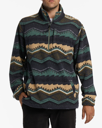0 A/Div Boundary Half-Zip Mock Neck Pullover Green ABYFT00231 Billabong