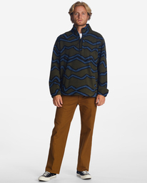 3 Boundary - Fleece mit Stehkragen für Männer Grün ABYFT00231 Billabong
