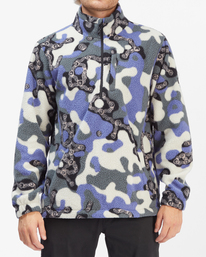 2 A/Div Otis Boundary Mock Neck Half-Zip Pullover Black ABYFT00234 Billabong