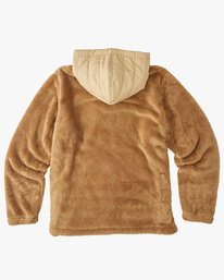 7 A/Div Badger Hooded Half-Zip Pullover Brown ABYFT00309 Billabong
