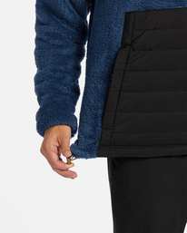 5 A/Div Badger Hooded Half-Zip Pullover Blue ABYFT00309 Billabong