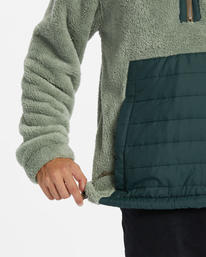 5 A/Div Badger Hooded Half-Zip Pullover Green ABYFT00309 Billabong