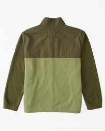 9 A/Div Boundary Trail Zip-Up Fleece Green ABYFT00313 Billabong