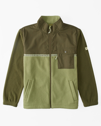 8 A/Div Boundary Trail Zip-Up Fleece Green ABYFT00313 Billabong