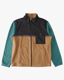 7 A/Div Boundary Trail Zip-Up Fleece Brown ABYFT00313 Billabong