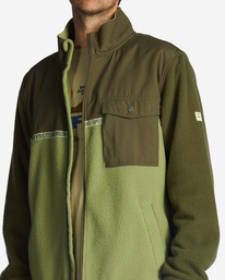 4 A/Div Boundary Trail Zip-Up Fleece Green ABYFT00313 Billabong
