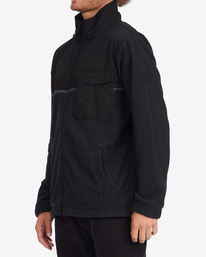 1 A/Div Boundary Trail Zip-Up Fleece Black ABYFT00313 Billabong