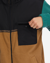 5 A/Div Boundary Trail Zip-Up Fleece Brown ABYFT00313 Billabong