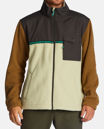 2 A/Div Boundary Trail Zip-Up Fleece Brown ABYFT00313 Billabong