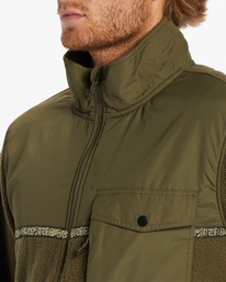 3 A/Div Boundary Trail Zip-Up Fleece Green ABYFT00313 Billabong