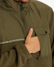 5 A/Div Boundary Trail Zip-Up Fleece Green ABYFT00313 Billabong