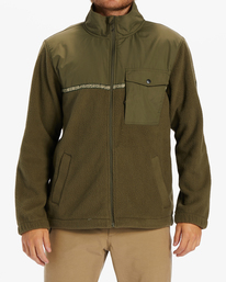 0 A/Div Boundary Trail Zip-Up Fleece Green ABYFT00313 Billabong