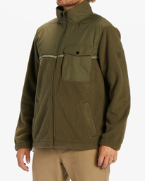 1 A/Div Boundary Trail Zip-Up Fleece Green ABYFT00313 Billabong