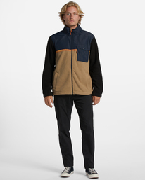 2 A/Div Boundary Trail - Fleece met Rits voor Heren Blue ABYFT00313 Billabong
