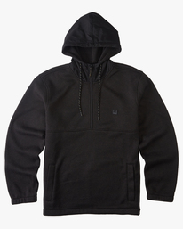 6 A/Div Boundary Hooded Half-Zip Pullover Black ABYFT00317 Billabong