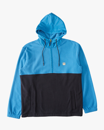 7 A/Div Boundary Hooded Half-Zip Pullover Blue ABYFT00317 Billabong
