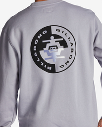 3 Short Sands Crewneck Sweatshirt Grey ABYFT00320 Billabong