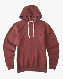 4 All Day Organic Pullover Hoodie Red ABYFT00336 Billabong