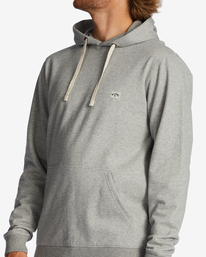 3 All Day Organic Pullover Hoodie Grey ABYFT00336 Billabong