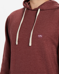 3 All Day Organic Pullover Hoodie Red ABYFT00336 Billabong