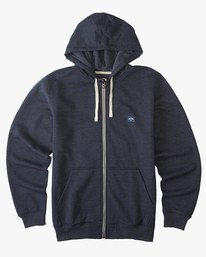 4 All Day Organic Zip-Up Hoodie Blue ABYFT00337 Billabong